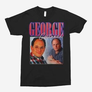 George Costanza Vintage Unisex Graphics T-Shirt, Retro Music Lovers Shirt